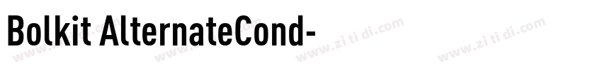 Bolkit AlternateCond字体转换